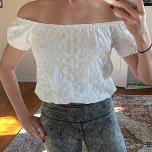 Express One Eleven Lace Top